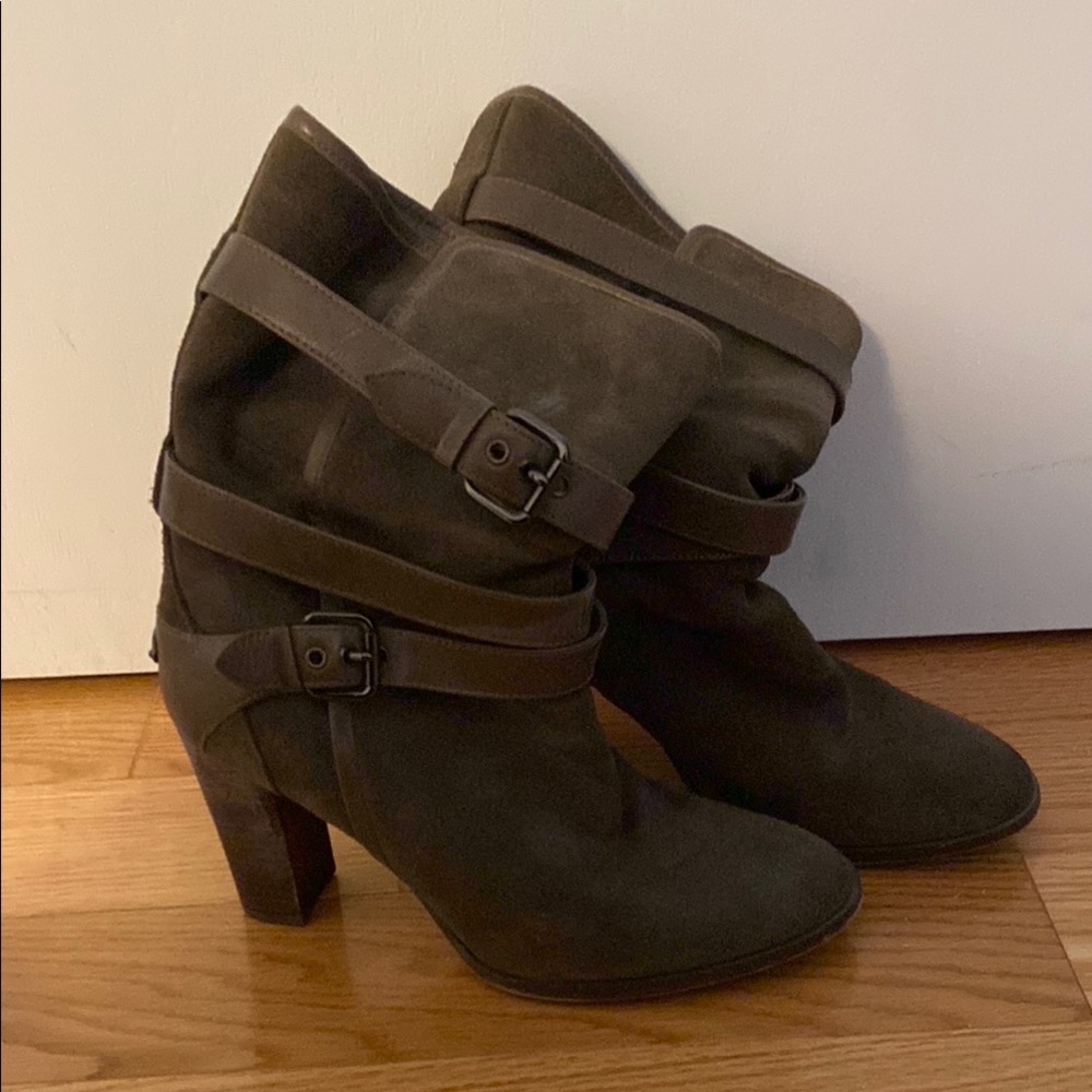 COACH ALEXANDRA SUEDE/MAT CLF BOOTS